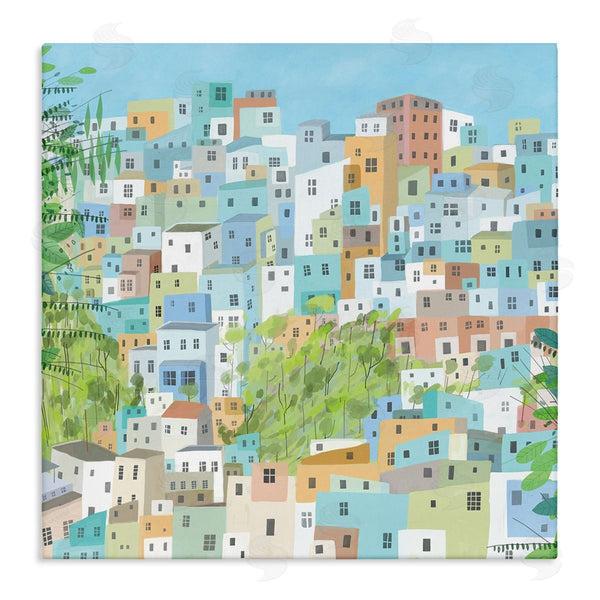 stupell industries Carla Daly | Layers of City Building Rio de Janiero Wall Art