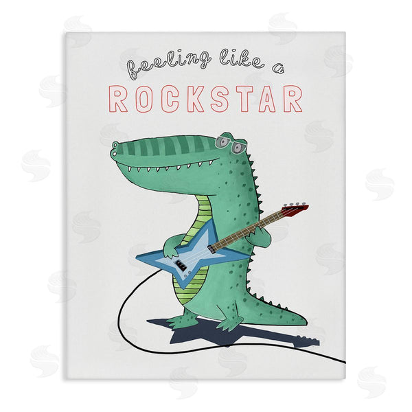 stupell industries Carla Daly | Like a Rockstar Alligator Wall Art