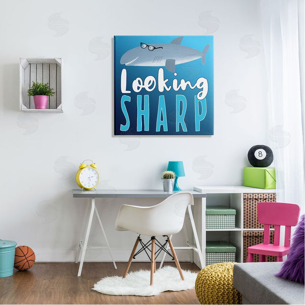 Stupell Industries Carla Daly | Looking Sharp Shark Wall Art