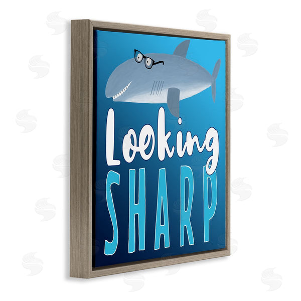 Stupell Industries Carla Daly | Looking Sharp Shark Wall Art