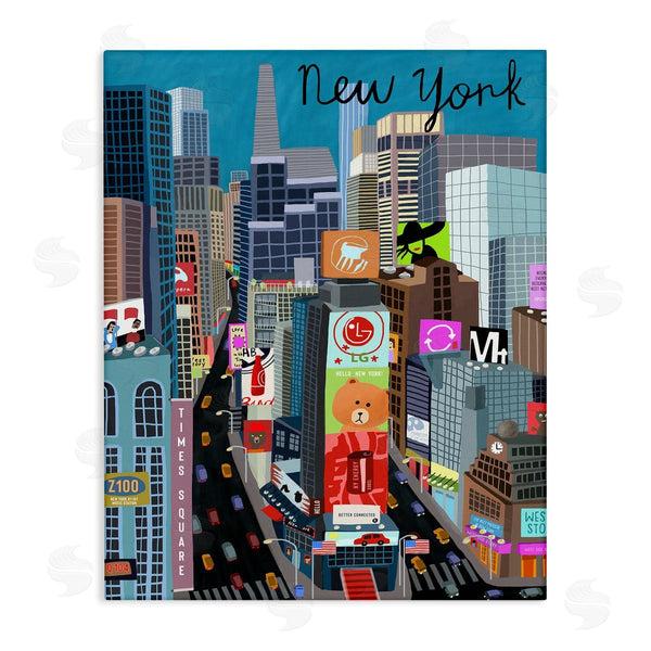 stupell industries Carla Daly | New York Cityscape Time Square Urban Landmarks Wall Art