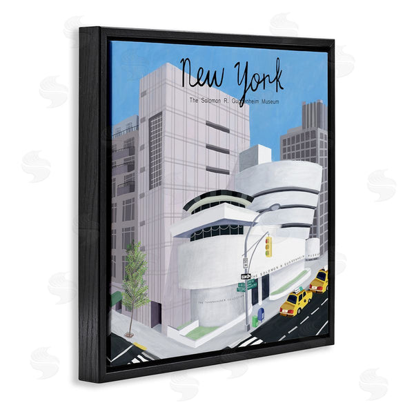 Stupell Industries Carla Daly | New York Famous Museum Landmark Modern Architecture Wall Art