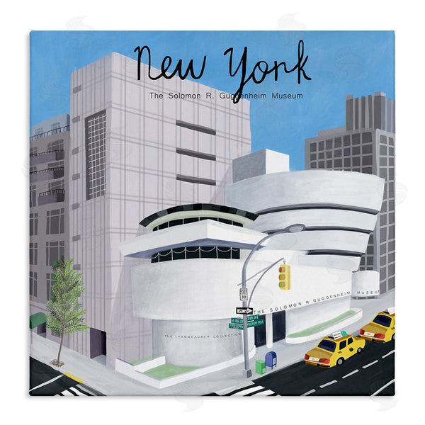 stupell industries Carla Daly | New York Famous Museum Landmark Modern Architecture Wall Art