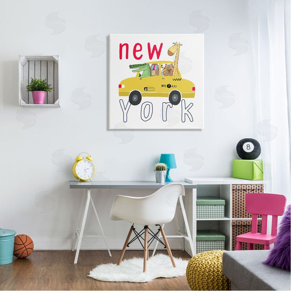 Stupell Industries Carla Daly | New York Taxi Animals Wall Art