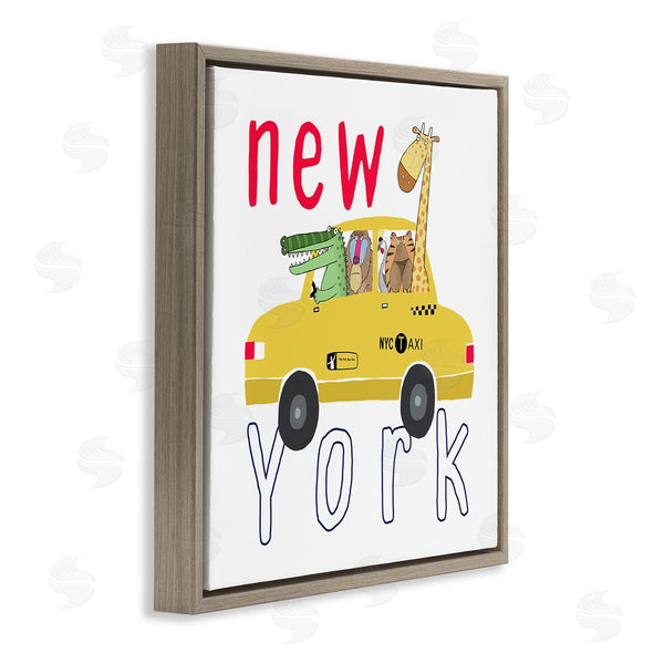 Stupell Industries Carla Daly | New York Taxi Animals Wall Art