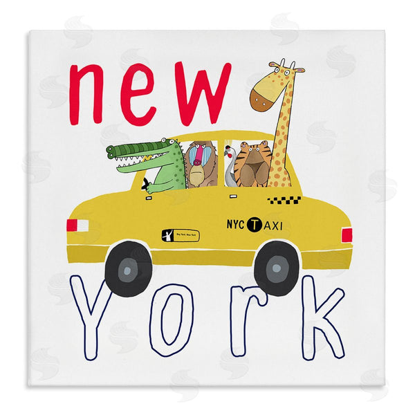 stupell industries Carla Daly | New York Taxi Animals Wall Art