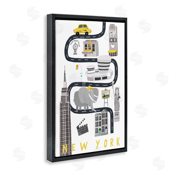 Stupell Industries Carla Daly | New York Whimsical Travel City