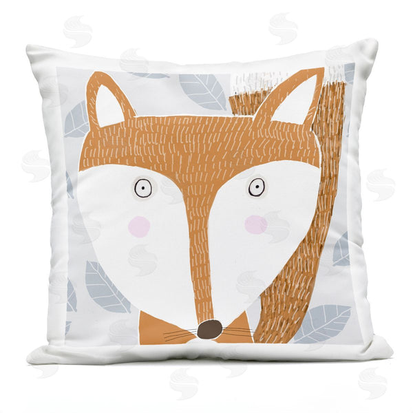 Stupell Industries Carla Daly | Orange Fox Wildlife Pattern Printed Throw Pillow