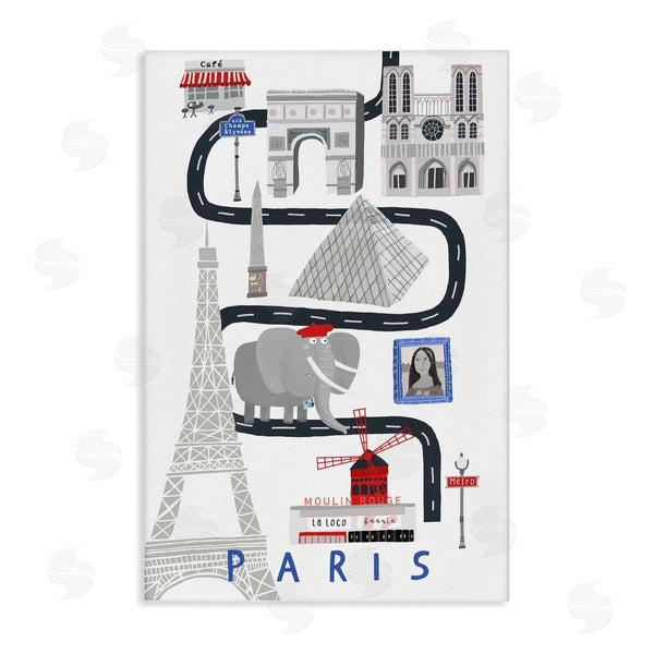 stupell industries Carla Daly | Paris Whimsical Travel City