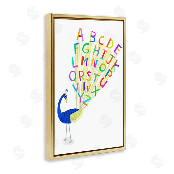 Stupell Industries Carla Daly | Peacock Alphabet Feathers