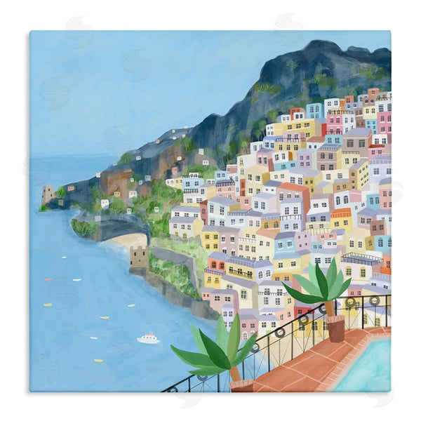 stupell industries Carla Daly | Positano Cliffside Coastal City Architecture Italian Buildings Wall Art