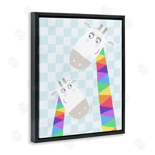 Stupell Industries Carla Daly | Rainbow Geometric Giraffe
