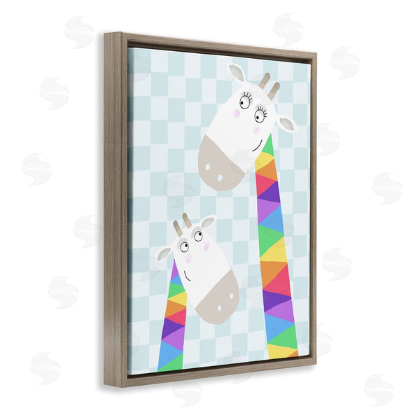 Stupell Industries Carla Daly | Rainbow Geometric Giraffe