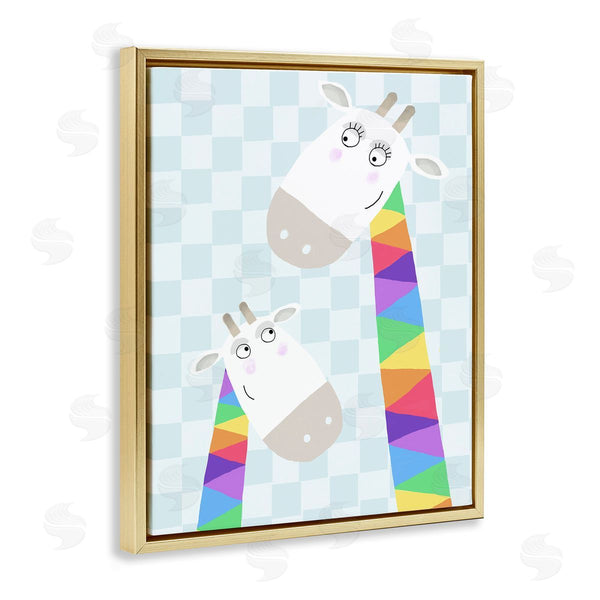 Stupell Industries Carla Daly | Rainbow Geometric Giraffe
