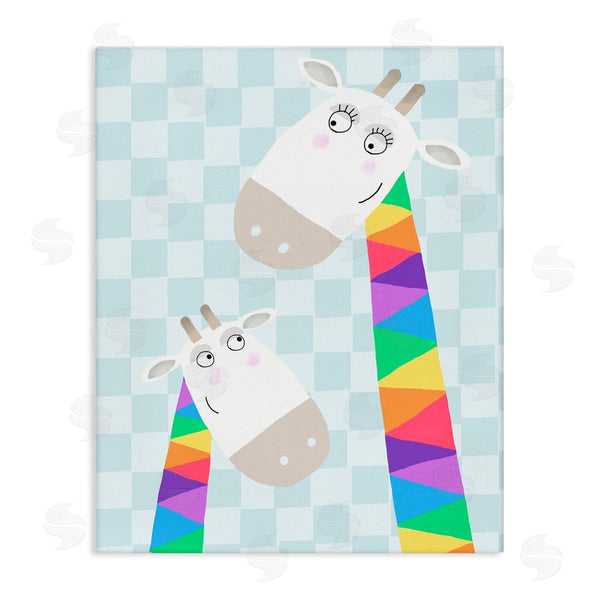 stupell industries Carla Daly | Rainbow Geometric Giraffe