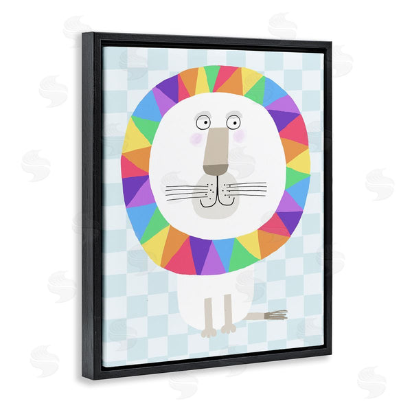 Stupell Industries Carla Daly | Rainbow Geometric Lion