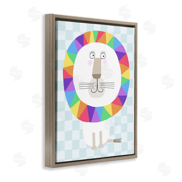 Stupell Industries Carla Daly | Rainbow Geometric Lion