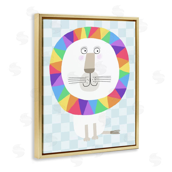 Stupell Industries Carla Daly | Rainbow Geometric Lion