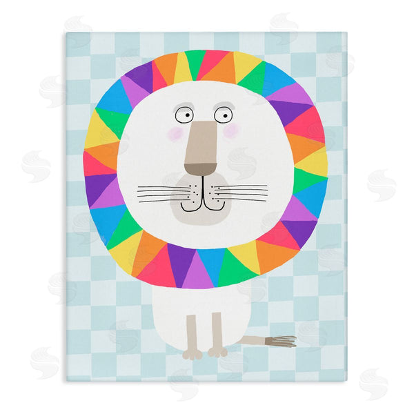 stupell industries Carla Daly | Rainbow Geometric Lion