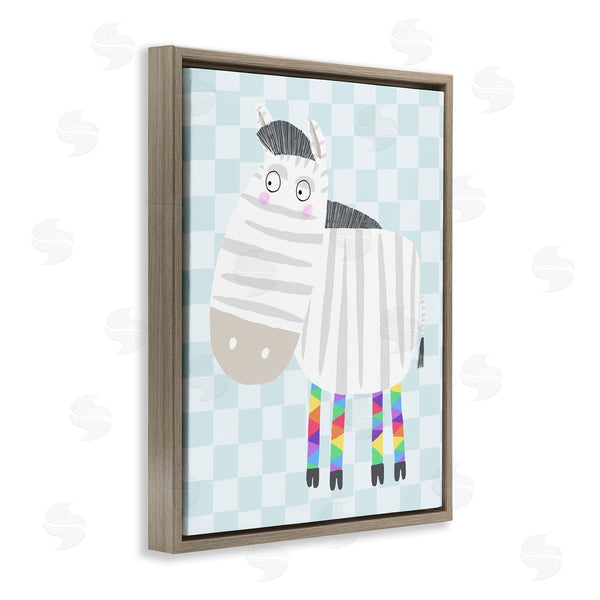 Stupell Industries Carla Daly | Rainbow Geometric Zebra