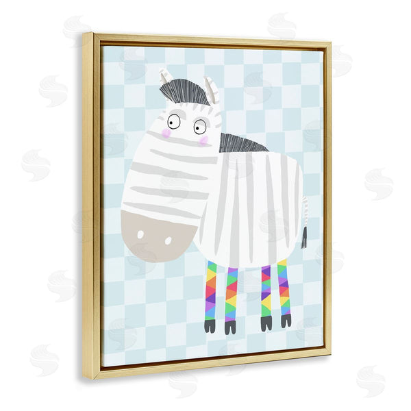 Stupell Industries Carla Daly | Rainbow Geometric Zebra