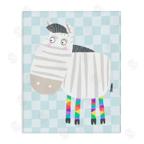 stupell industries Carla Daly | Rainbow Geometric Zebra