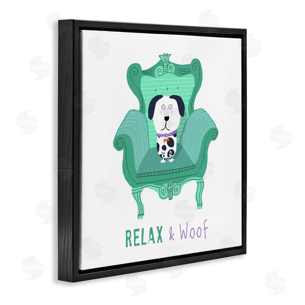 Stupell Industries Carla Daly | Relax & Woof Cat Wall Art