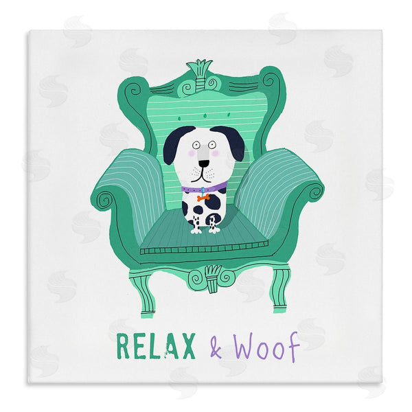 stupell industries Carla Daly | Relax & Woof Cat Wall Art