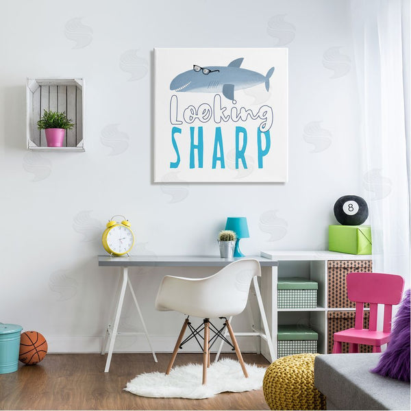 Stupell Industries Carla Daly | Shark In Glasses Phrase Wall Art