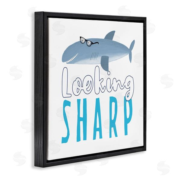 Stupell Industries Carla Daly | Shark In Glasses Phrase Wall Art