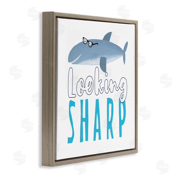 Stupell Industries Carla Daly | Shark In Glasses Phrase Wall Art