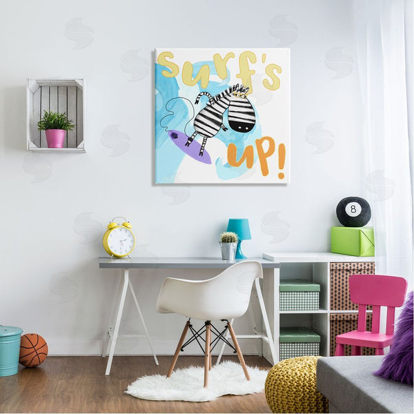 Stupell Industries Carla Daly | Surf's Up Zebra Phrase Wall Art