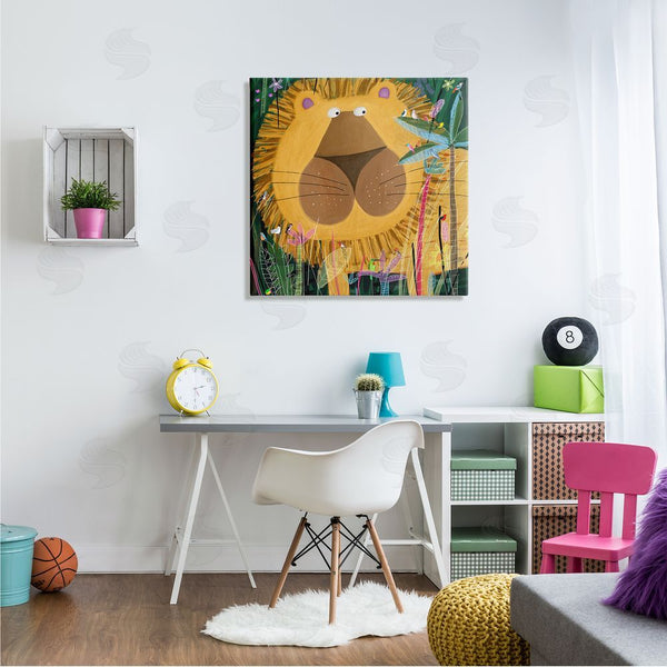 Stupell Industries Carla Daly | Tiger In Tropical Jungle Kids' Safari Animal Wall Art