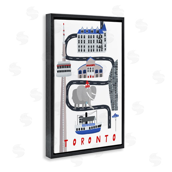 Stupell Industries Carla Daly | Toronto Whimsical Travel City