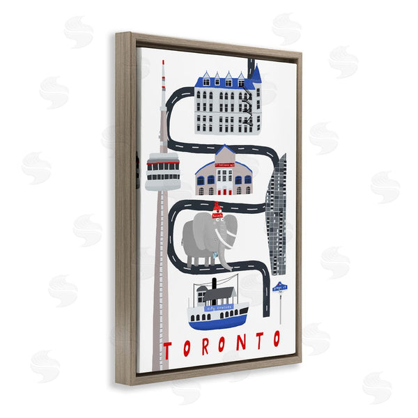 Stupell Industries Carla Daly | Toronto Whimsical Travel City