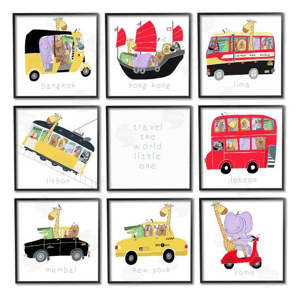 Stupell Industries Carla Daly | Travel World Kids' International Travel Wall Art