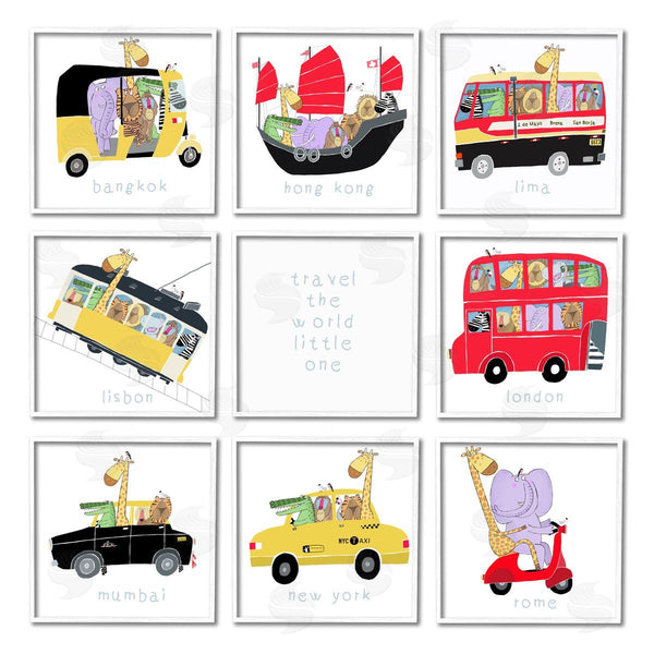 Stupell Industries Carla Daly | Travel World Kids' International Travel Wall Art