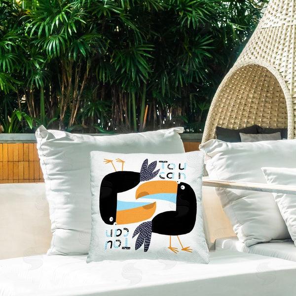 Stupell Industries Carla Daly | Tropical Toucan Birds Printed Throw Pillow