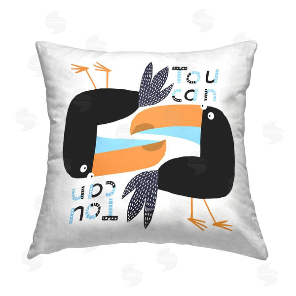 stupell industries Carla Daly | Tropical Toucan Birds Printed Throw Pillow