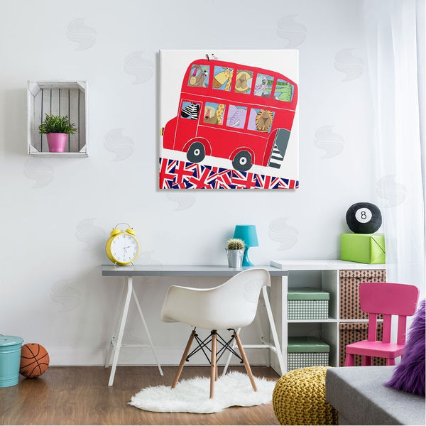 Stupell Industries Carla Daly | UK Travel Animal Bus Wall Art
