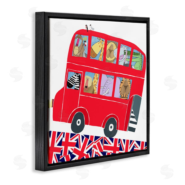 Stupell Industries Carla Daly | UK Travel Animal Bus Wall Art