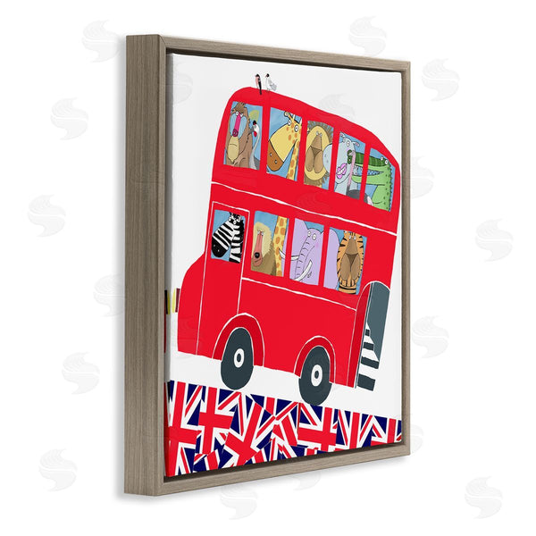 Stupell Industries Carla Daly | UK Travel Animal Bus Wall Art