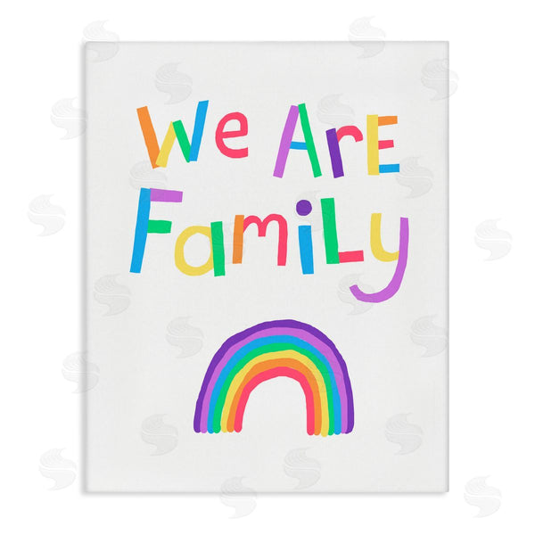 stupell industries Carla Daly | We Are Family Rainbow