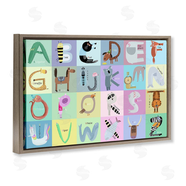 Stupell Industries Carla Daly | Whimsical Animal Alphabet