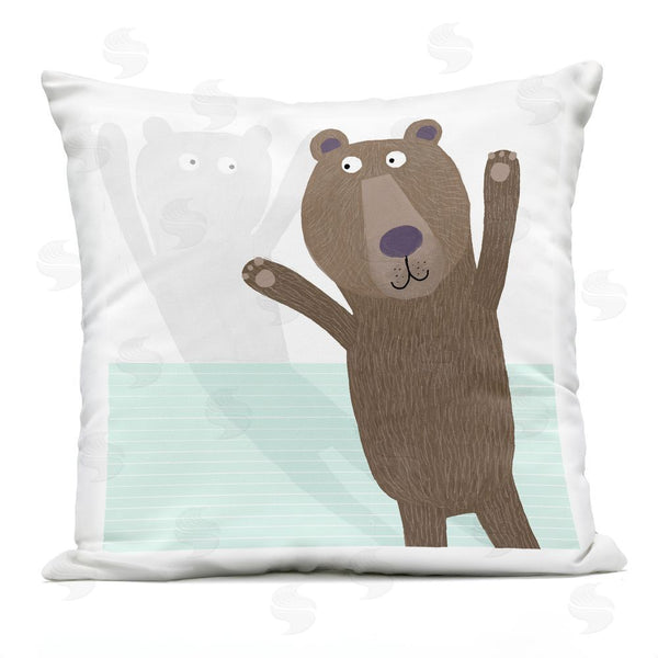 Stupell Industries Carla Daly | Whimsical Bear Shadow Throw Pillow