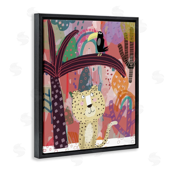 Stupell Industries Carla Daly | Whimsical Cheetah & Toucan Wall Art