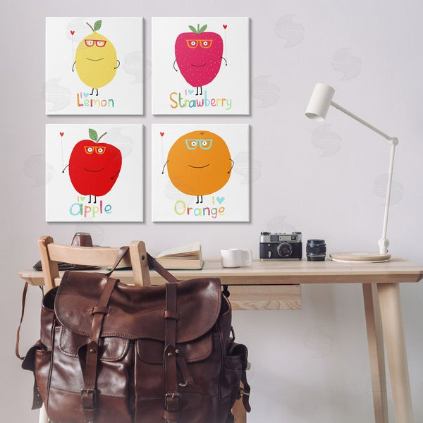 Stupell Industries Carla Daly | Whimsical Hipster Fruits Wall Art
