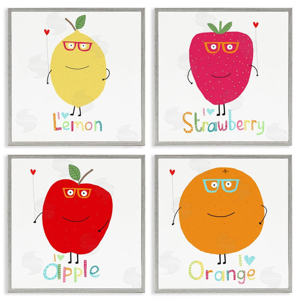 Stupell Industries Carla Daly | Whimsical Hipster Fruits Wall Art