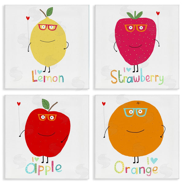 stupell industries Carla Daly | Whimsical Hipster Fruits Wall Art