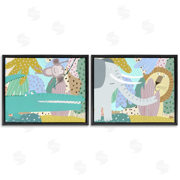 Stupell Industries Carla Daly | Whimsical Wild Jungle Animals